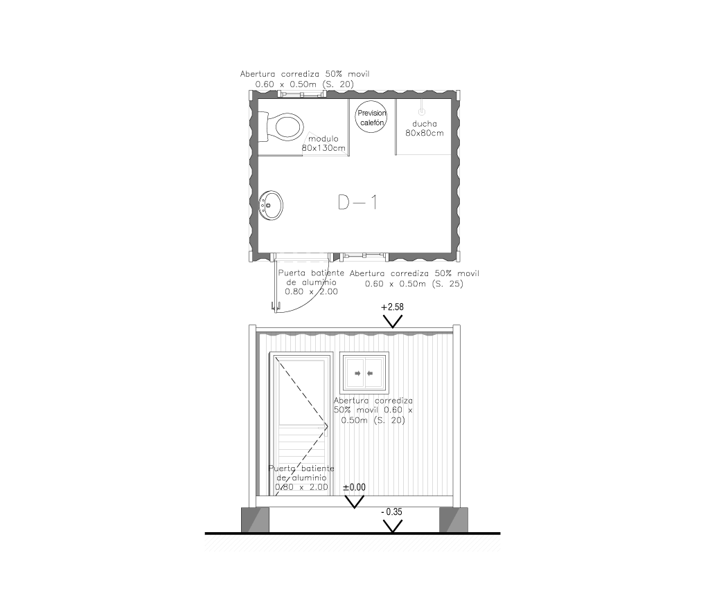 D-01 - Vestuario / Baño